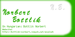 norbert bottlik business card